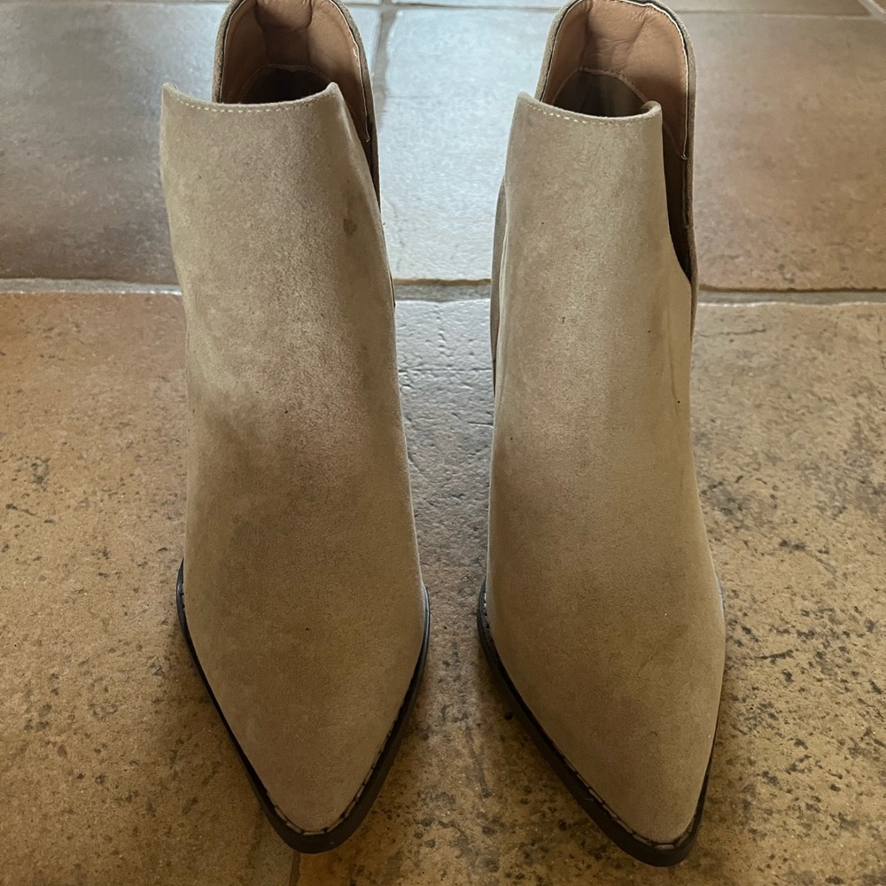 Tan Suede Booties - Picture 2 of 6